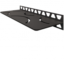 Schluter SHELF-W-S1 Trendline Textured Aluminium Curve Design Tile In Shelf TSDA - Textured Dark Anthracite